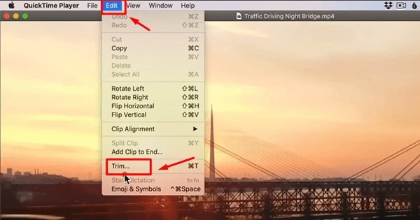 quicktime player trim option