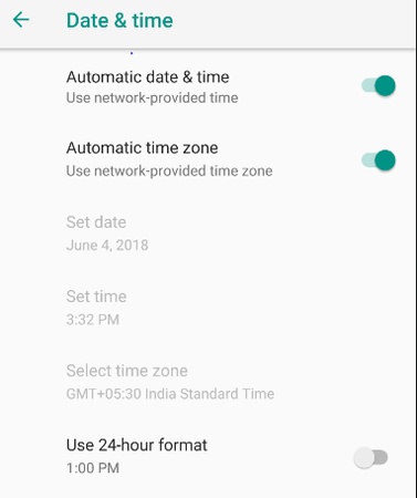 iphone automatische Datenzeit einstellen, um YouTube-Fehler 400 zu beheben
