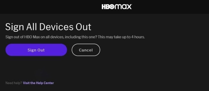 sign hbo max on all devices