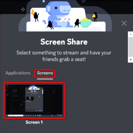 sreen share entire desktop on discord
