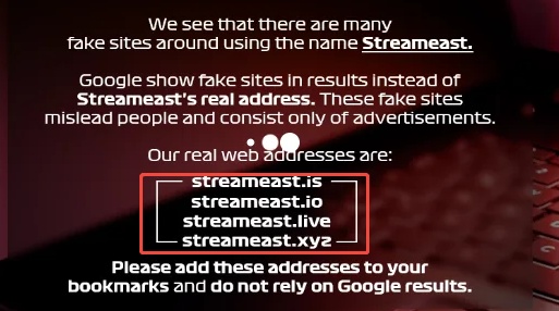streameast official mirror list