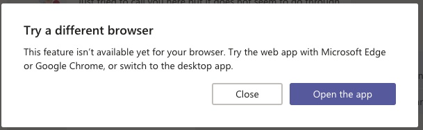 try a different browser