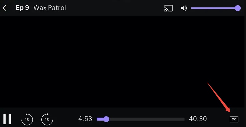 turn off hbo max captions