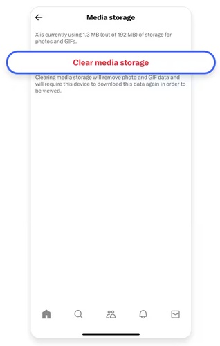 clear twitter media storage to fix images not loading