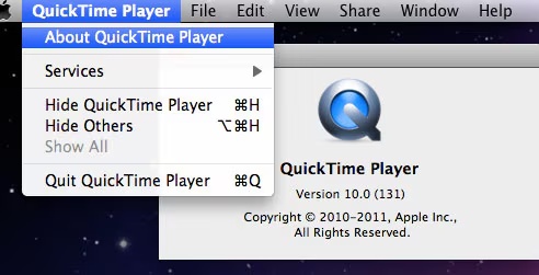 update quiktime player to fix mov no audio issue