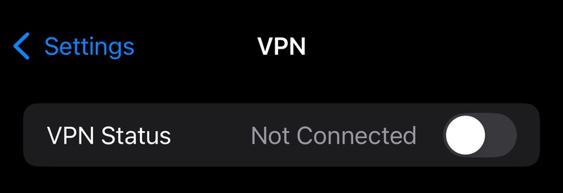 vpn status