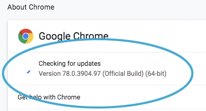 check chrome update