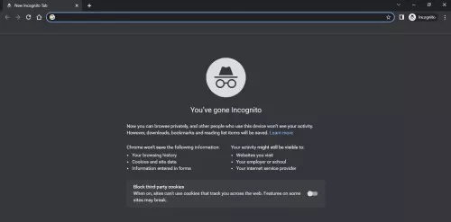 open google incoginto