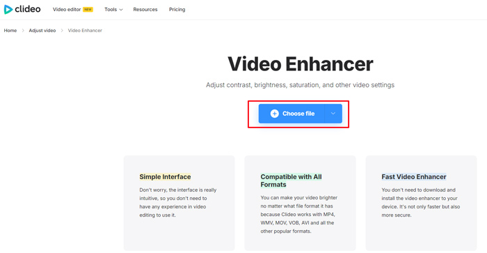 clideo ki Video-Verbesserer