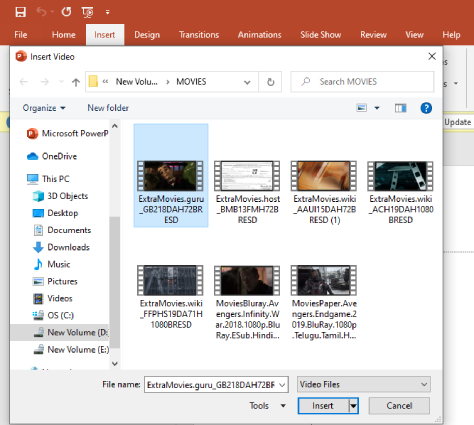 como adicionar um vídeo ao PowerPoint do computador-2