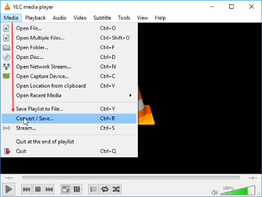 convert file format using vlc to fix 0xc00d36b4 error