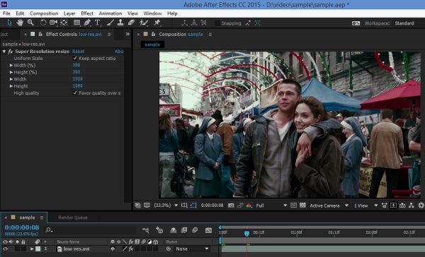 How to Upscale Video in Adobe After Effects 4