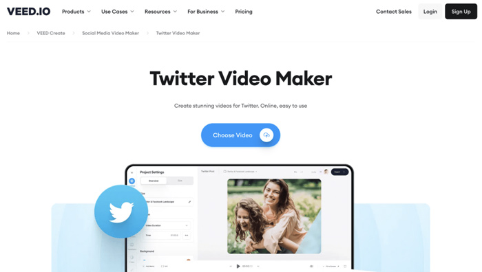 edit twitter videos veedio twitter video maker