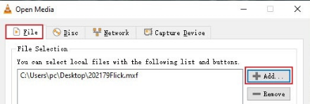 WEBM-Datei in VLC für MP3-Konvertierung hinzufügen