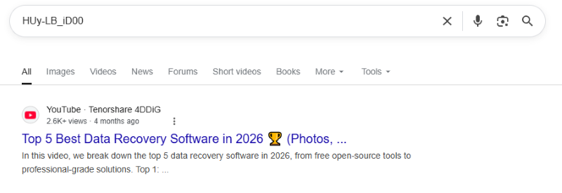 search the video id online