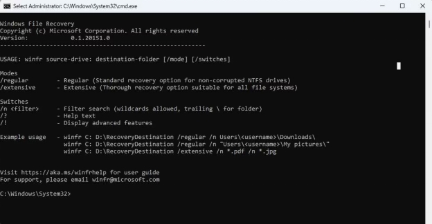 select administrator