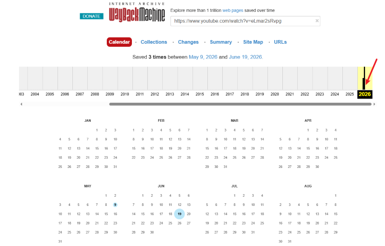 use wayback machine to find files