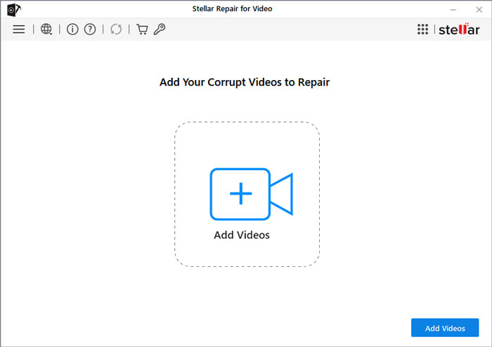 add corrupted videos to stellar video repair