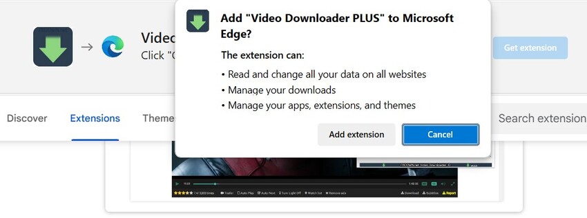 add video downloader plus to browser