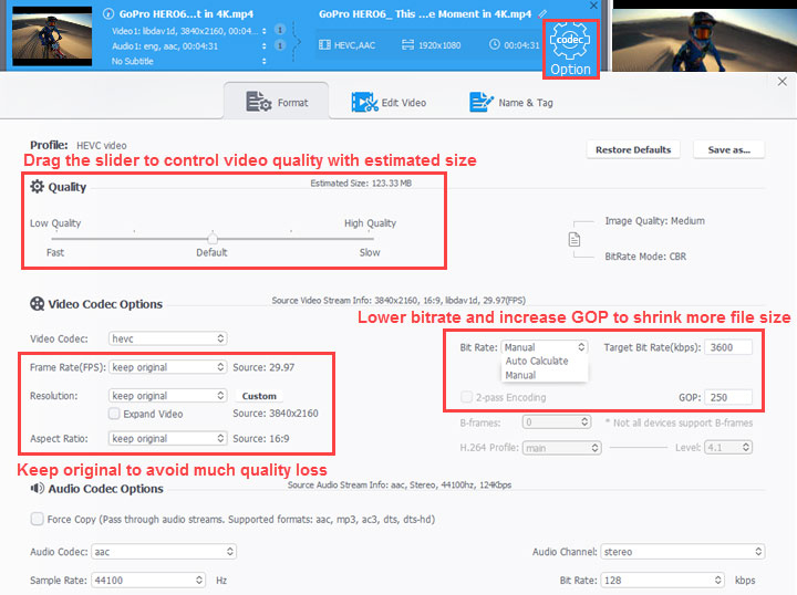 compress video to fix google drive video cannot be played-4