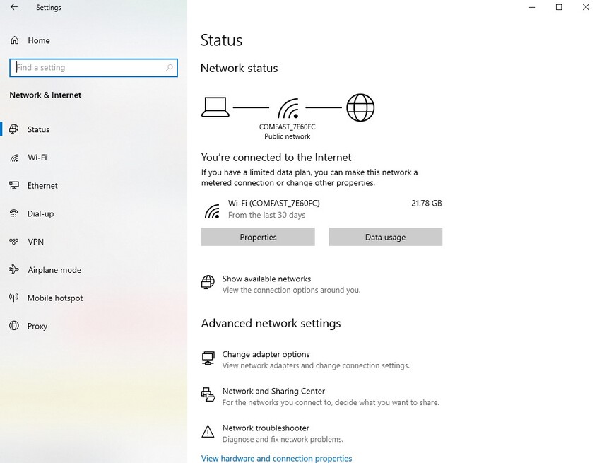 windows checking access to the internet