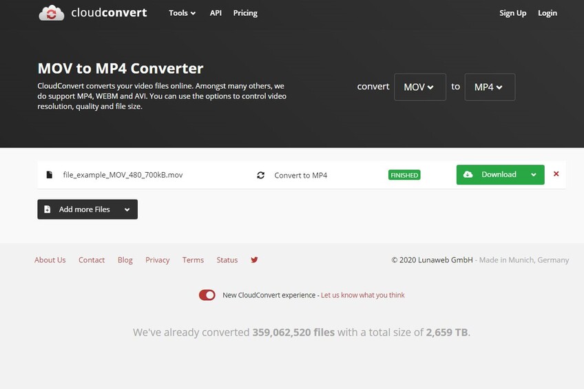 Converter MOV para MP4