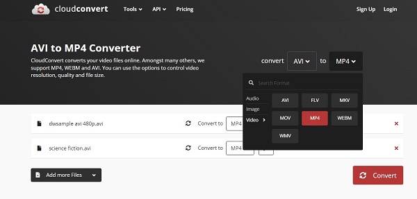 play avi files by conversion - 2