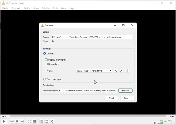convertir mkv a mp4 con vlc