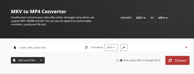 convert video file format to fix 0xc00d36cb error