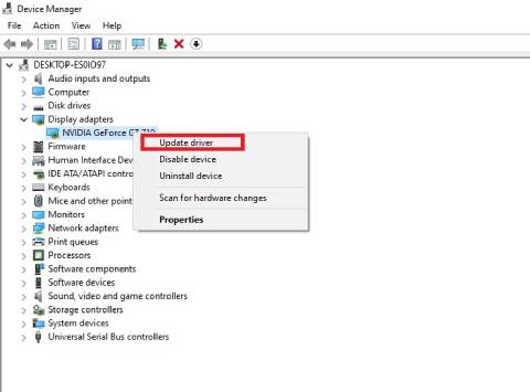 device manager update driver