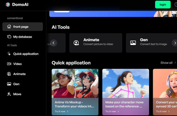 domoai anime video resolution enhancer