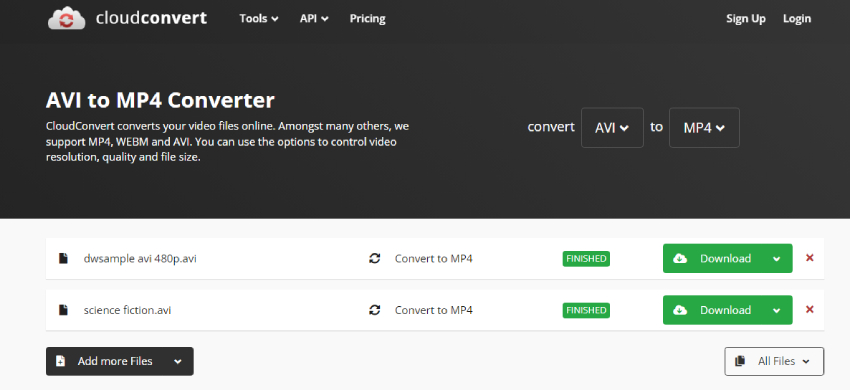 download and save converted video file