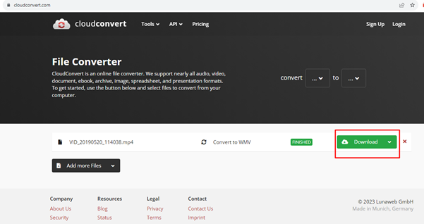 convert unsupported video format to wmv to fix 0xc00d3e8c error-2