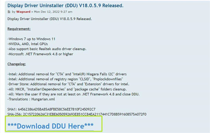 download ddu installer