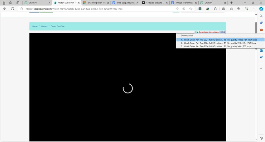 download movies from soap2day with idm-step 1