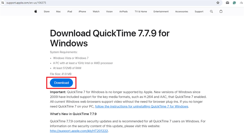 download quicktime