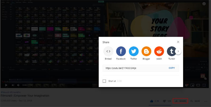 Incorporar vídeo do YouTube