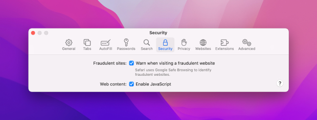 ativar o javascript para corrigir o facto de o safari não reproduzir vídeos no mac