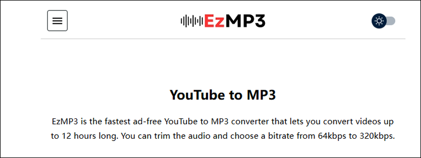 ezmp3 youtube to mp3 320kbps converter