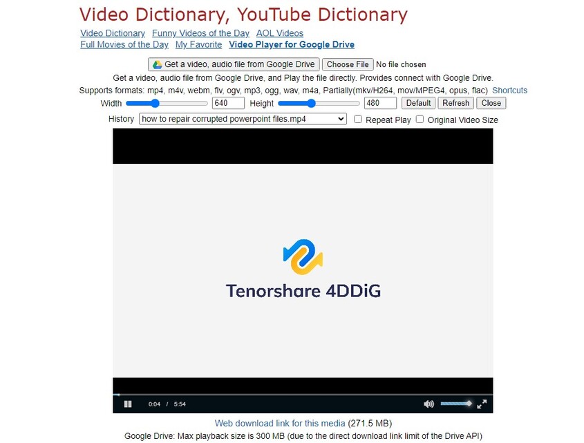 google drive video plays automatically