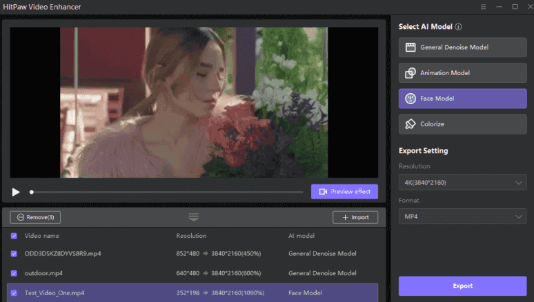 hitpaw anime video quality enhancer