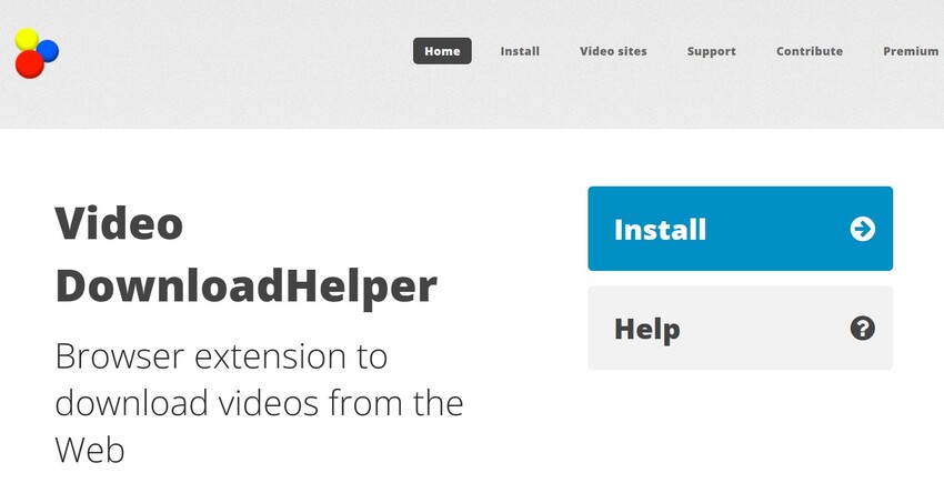 install downloadhelper browser extension
