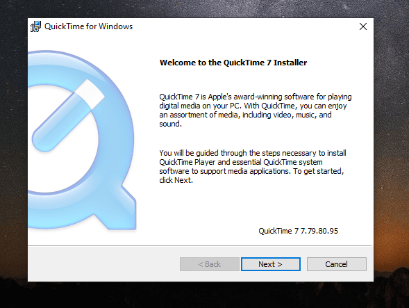  install quicktime