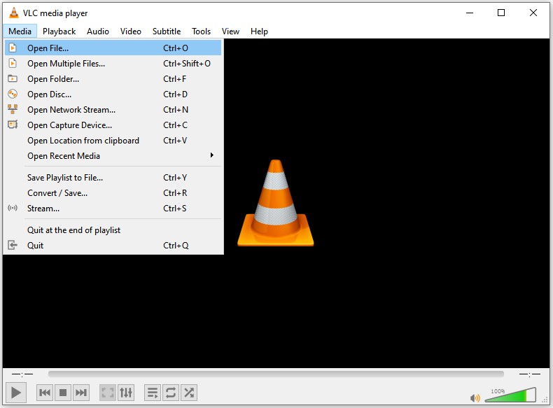 open xvid file on vlc