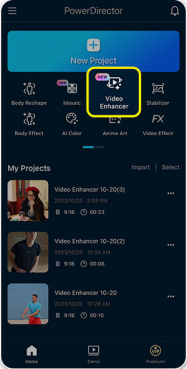 powerdirector video enhancer