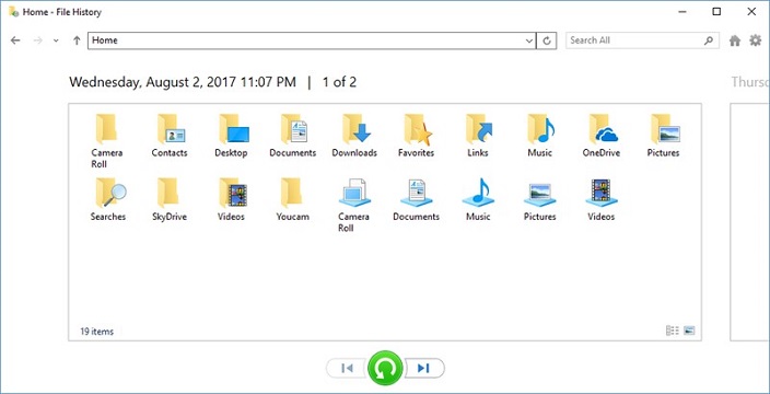 recover deleted videos from recycle bin from file history