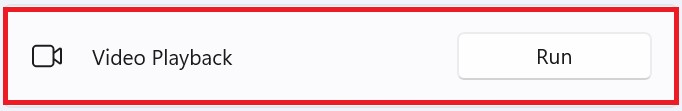 run video troubleshooter on windows 11- step 3