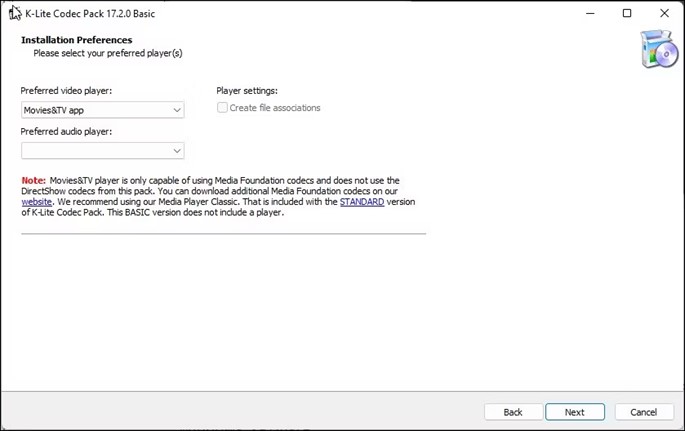 install k-lite codec pack to fix 0xc00d3e8c error-2