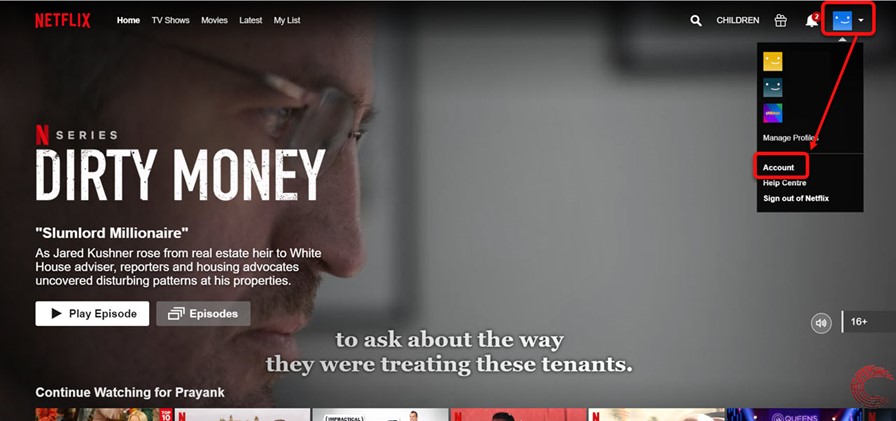 sign out of netflix on pc to fix netflix loads but won’t play