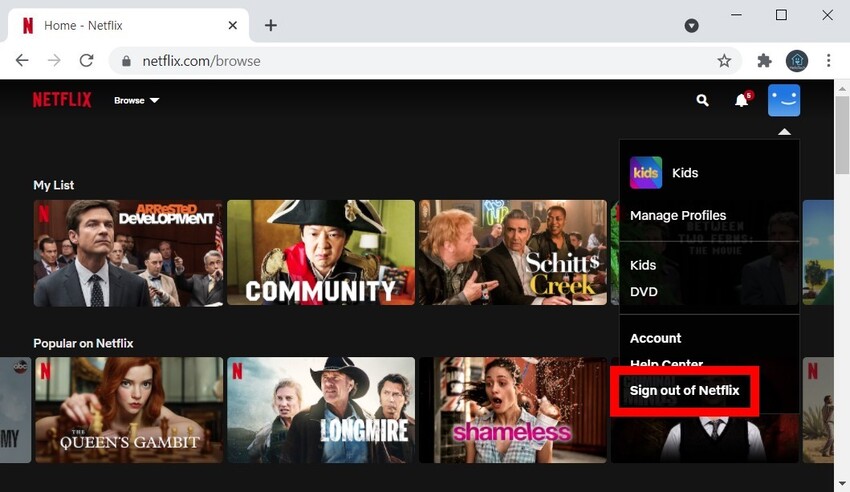 sign out of and back in netflix to fix buffering issue